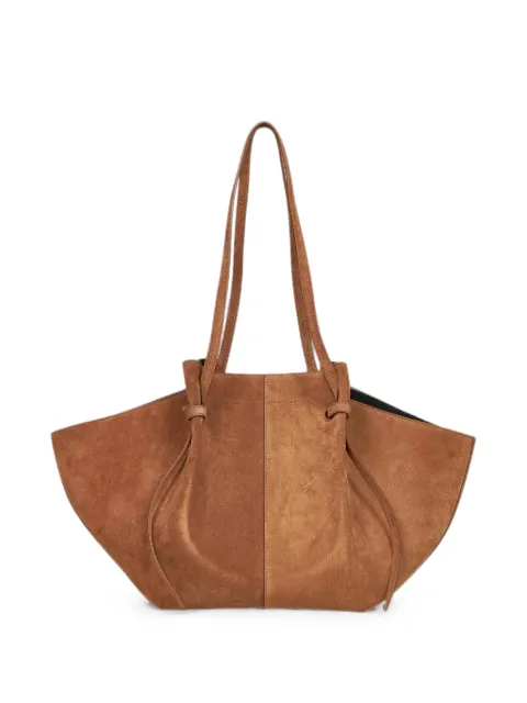 Yuzefi large Mochi leather tote bag Brown LARGEMOCHISUEDECORECOGNAC
