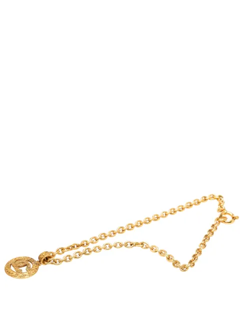 CHANEL Pre-Owned 2004 CC Gold Plated Round Pendant Necklace costume necklace Gold VC0A2TP2SJ1J4U0A