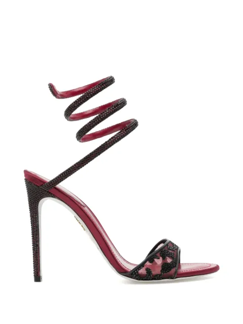 René Caovilla Allura crystal-embellished sandals Red C12937105R001Y163