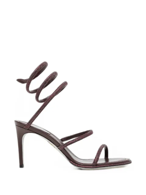 René Caovilla Cleo crystal-embellished sandals Purple C12538080RN01Y432
