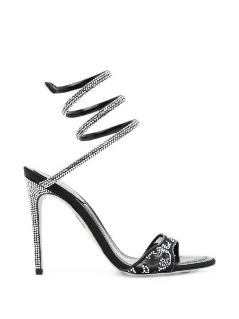 René Caovilla Allura crystal-embellished sandals Black C12937105R001V065