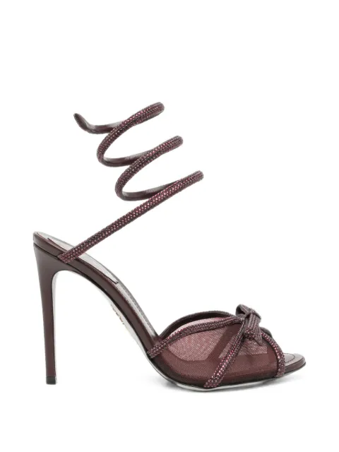René Caovilla 105mm Lynette sandals Red C12924105RN01Y432