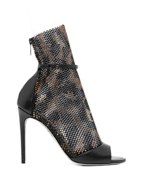 René Caovilla 105mm Galaxia leopard-print sandals Black C12918105NA01X253
