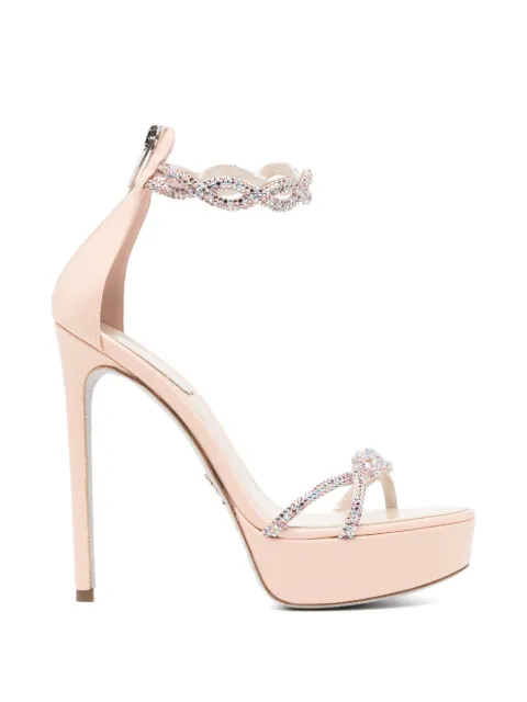 René Caovilla 130mm Braid Fondant sandals Neutrals C12871130RN01V835