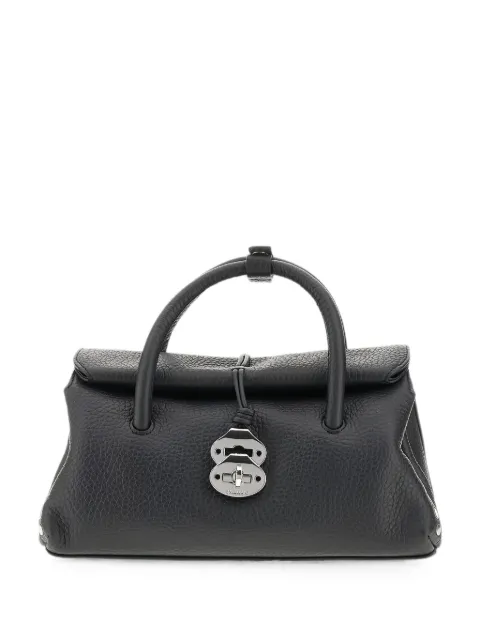 Zanellato Dotta small grain leather tote bag Black 0687501120000Z0001