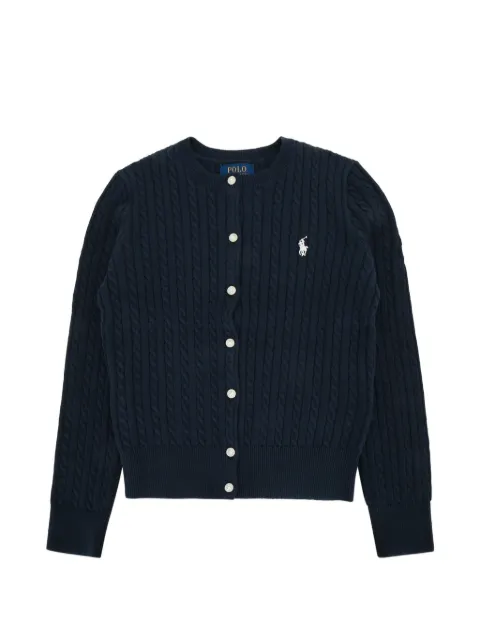 POLO RALPH LAUREN KIDS cable-knit cardigan Blue 313543047