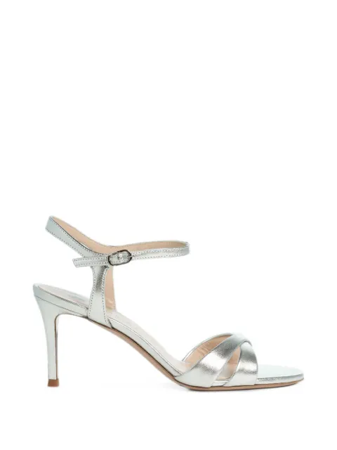 Roberto Festa Romilda crossover heeled sandals Silver ROMILDALUXORSILVER