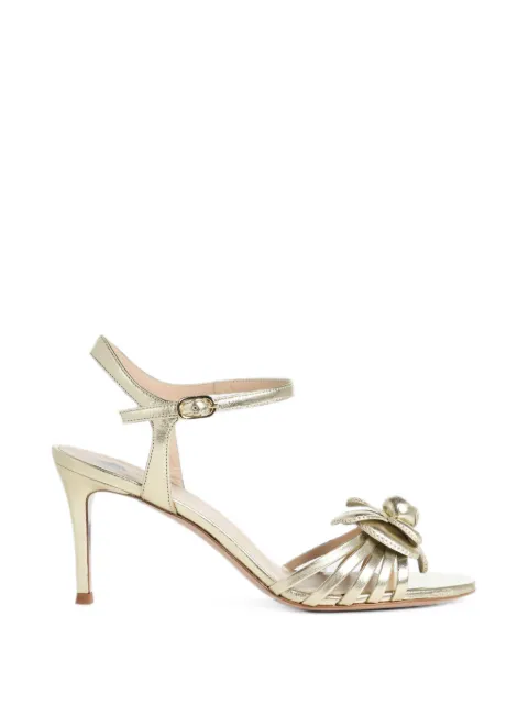 Roberto Festa Sincler floral-appliqué heeled sandals Gold SINCLERLUXORPLATINO