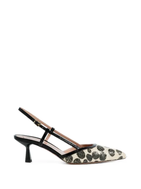 Roberto Festa Dora polka-dot slingback heeled pumps Black DORAPOLKAFOG