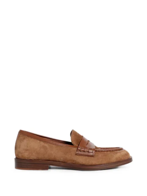 Roberto Festa Idrea leather-trim loafers Brown IDREASOFTYCUOIO