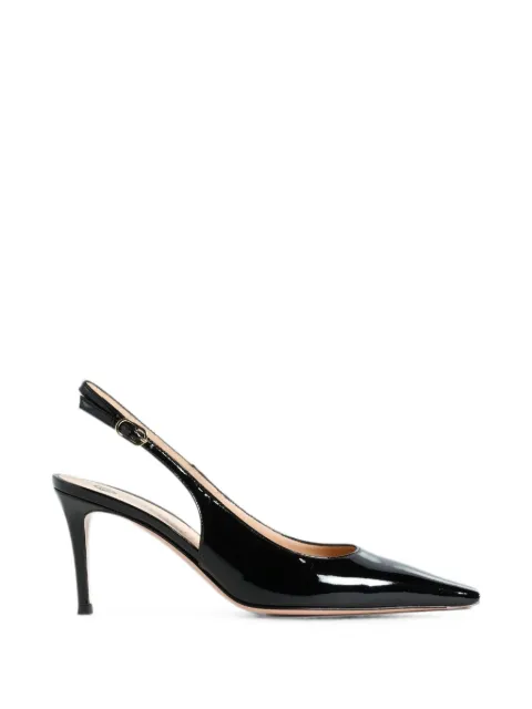 Roberto Festa Atlante leather slingback heeled pumps Black ATLANTELACKNERO