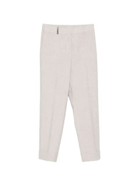 Peserico belt-loops trousers Neutrals A04753D06413