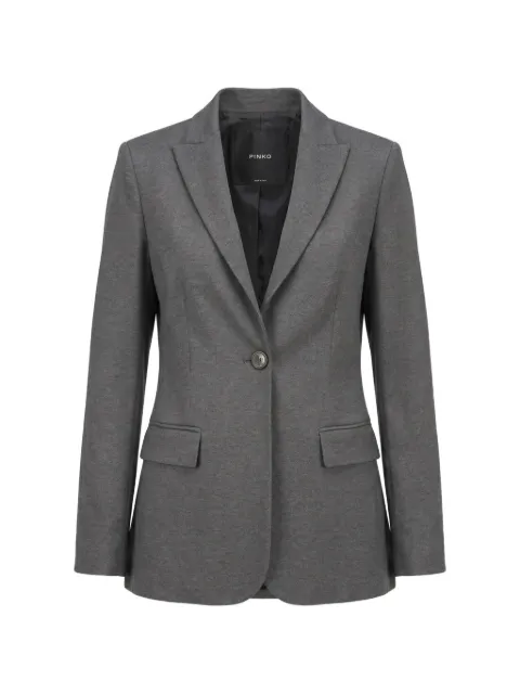 PINKO peak-lapel single-breasted blazer Grey 104903A3AH