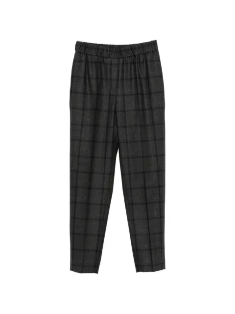 Peserico check-pattern trousers Grey A04572Z06549