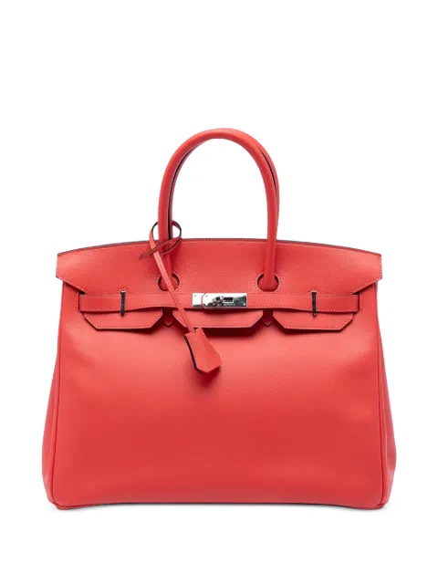 Hermès Pre-Owned 2017 35 Birkin Retourne Epsom tote bag Red LD6TSUVDL7Q9LM6P