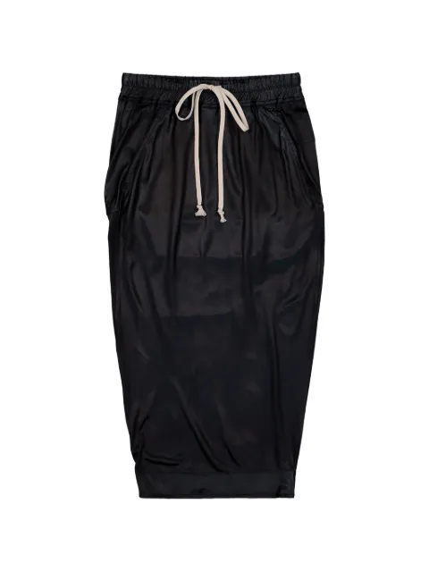 Rick Owens DRKSHDW Pillar wrapped midi skirt Black DS01F4322JL