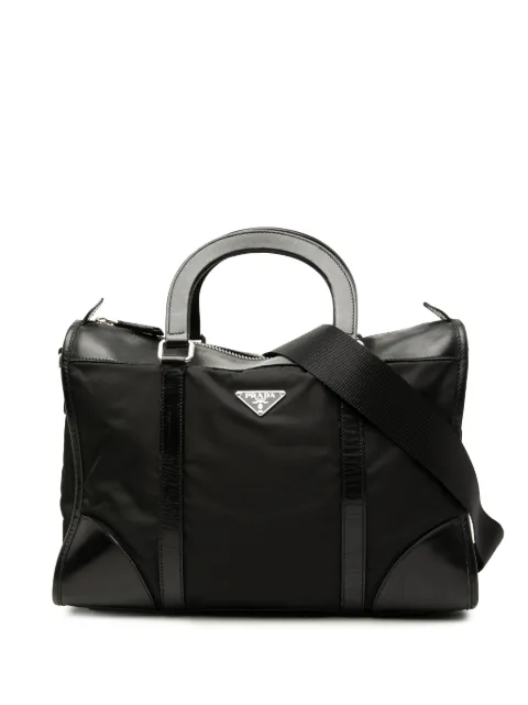 Prada Pre-Owned 2013-2026 Tessuto Top Handle Bag satchel Black QSK6EX7TYIRJ43Y4