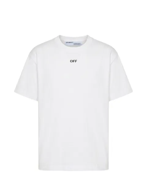 Off-White Arrows-print cotton T-shirt White 44OWOS26T079100