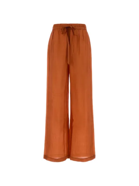 THE ROSE IBIZA drawstring straight-leg pants Orange PALAZZOPANT