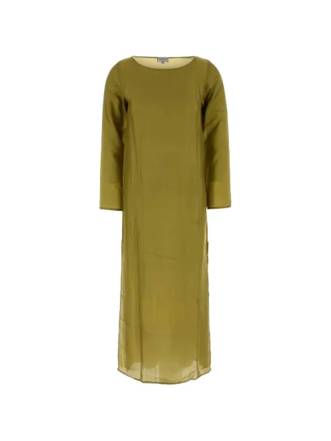 THE ROSE IBIZA Mariana silk maxi dress Green MARIANATUNIC