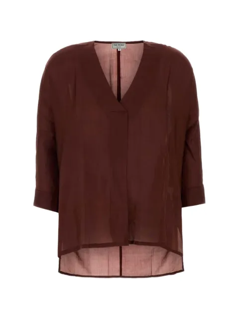 THE ROSE IBIZA Indochine silk shirt Red INDOCHINESHIRT