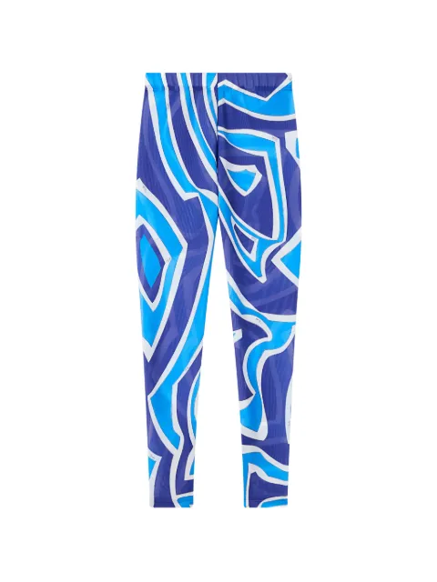PUCCI Labirinto-print leggings Blue 6HTT226H740