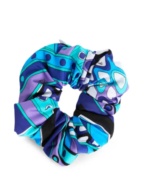 PUCCI Vivara-print zip-pocket scrunchie Blue 6HGL366H895