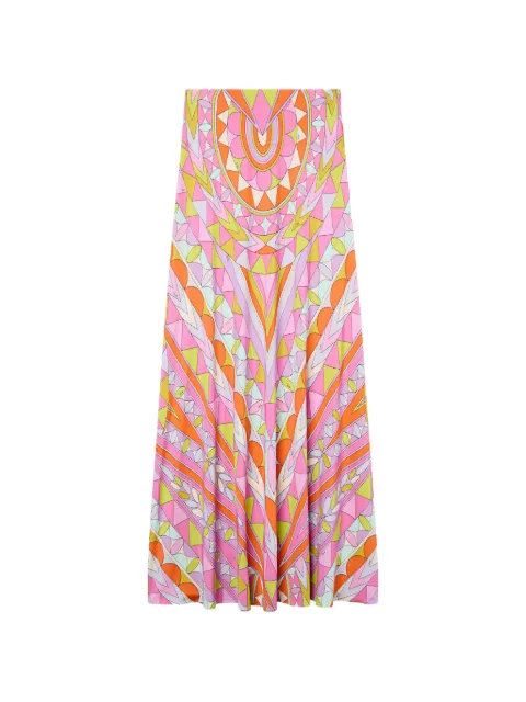 PUCCI graphic-print high-waisted skirt Pink 6HJW106H777