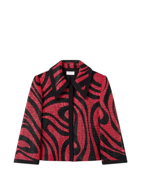 PUCCI printed raffia net jacket Red 6HRA066H703