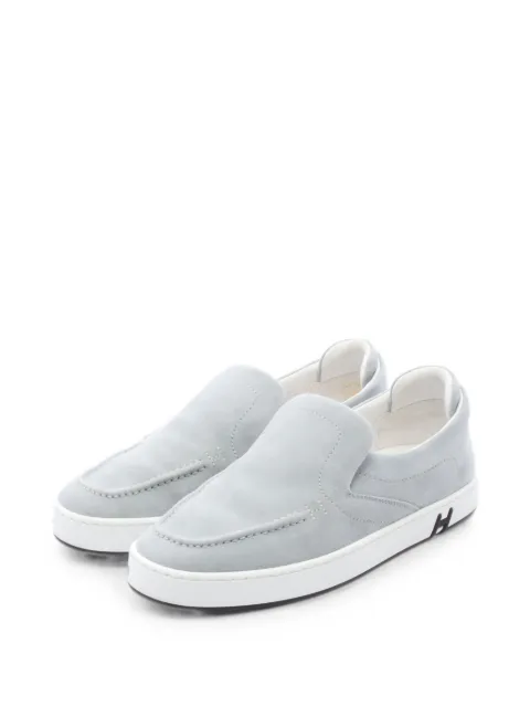 Hermès Pre-Owned 2010s Kiddie suede sneakers Grey 1082252