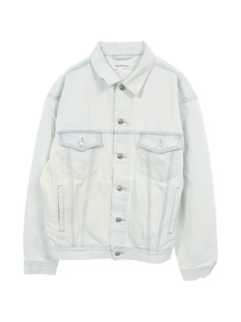 Balenciaga Pre-Owned 2010s logo denim jacket Blue 1083967