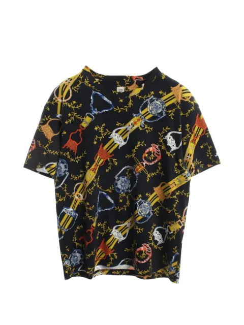 Hermès Pre-Owned 2010s Interlocking Maxi T-shirt Black 1083911