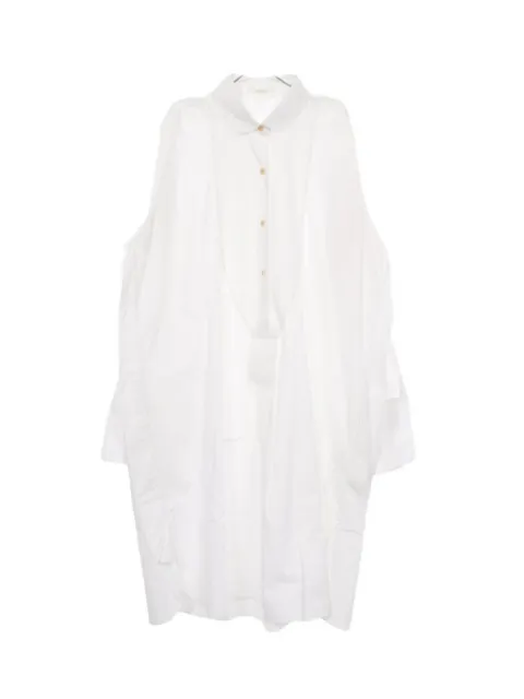 The Row Pre-Owned 2000s midi shirt dress White 1078698