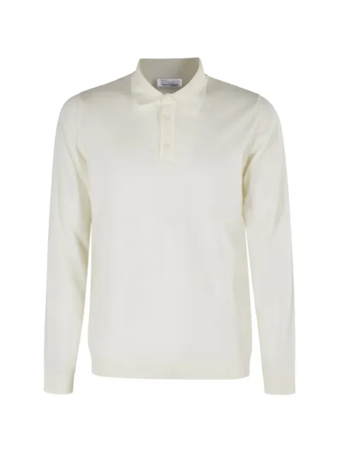 Roberto Collina long-sleeve polo-collar sweater Neutrals 263MYB01004099