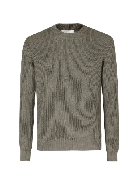 Roberto Collina ribbed-knit crew-neck sweater Green 263MYB02101099