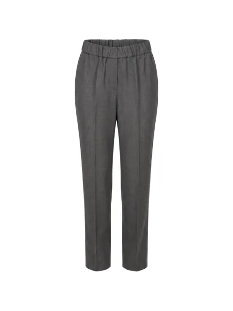 Peserico elasticated-waistband tailored trousers Grey A04572Z03472