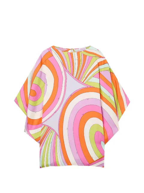 PUCCI Iride-print silk kaftan Orange 6HRL226H751