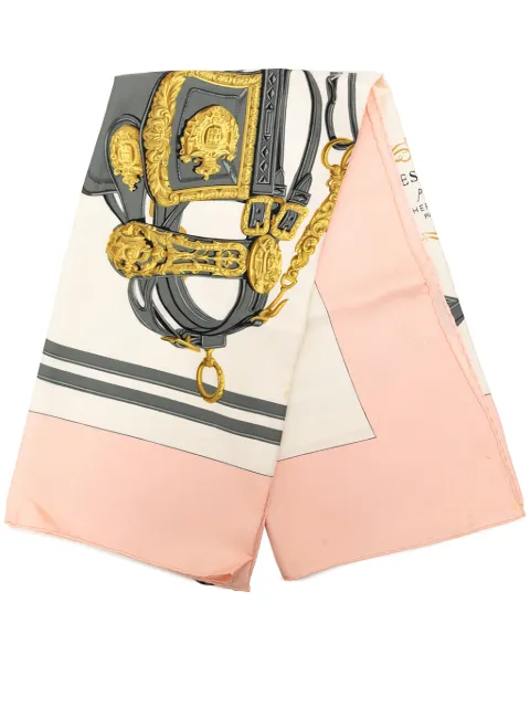 Hermès Pre-Owned 1990-2000 Brides de Gala Silk Scarf 90 scarves Pink N7OMET4TZEO37F2A