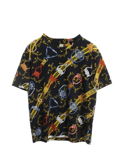 Hermès Pre-Owned 2010s Interlocking Maxi T-shirt Black 1083911