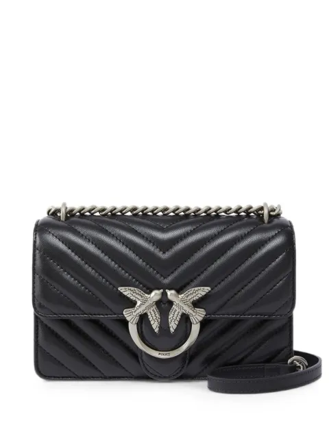 PINKO small shoulder bag Love bag one chevron Black 100074A0GK