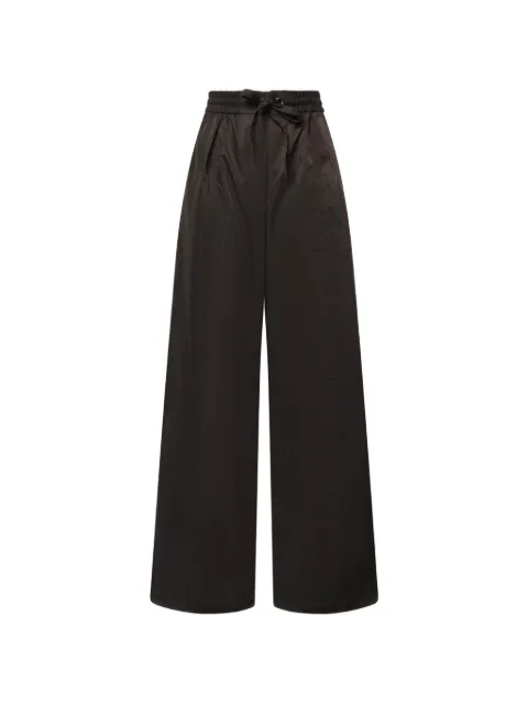 PINKO elasticated drawstring-waist trousers Brown 107184A2Y0
