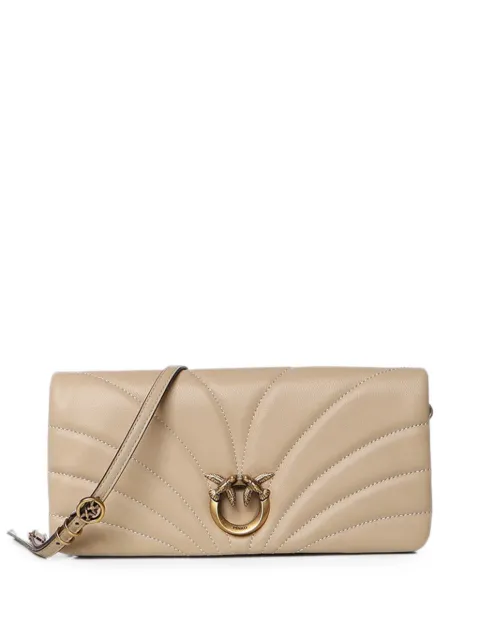 PINKO quilted Love Birds clutch bag Neutrals 107035A0F2