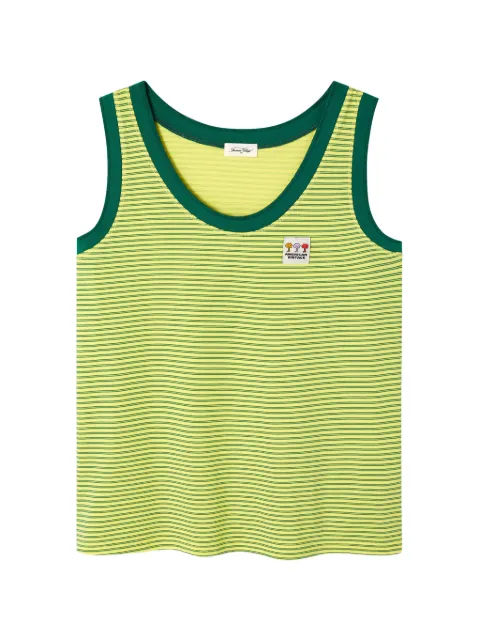 American Vintage Gixy striped tank top Yellow GIX01A