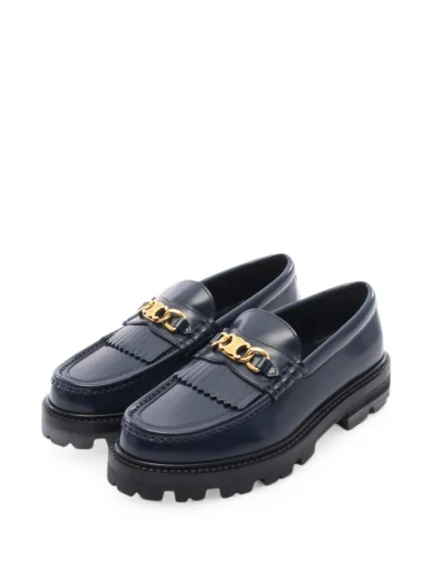 Celine Pre-Owned 2010s Triomphe Margaret loafers Blue PD0001084031