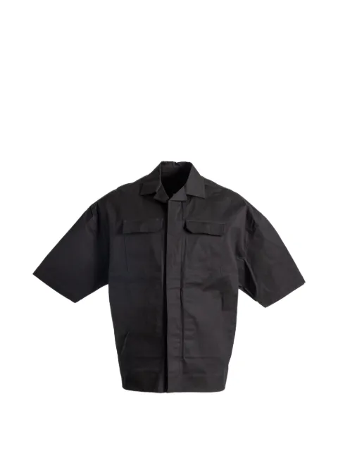 Rick Owens short-sleeve flap-pocket shirt Black RU02F4298TE