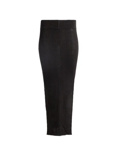 Rick Owens high-waist maxi skirt Black RP02F5619RIBM