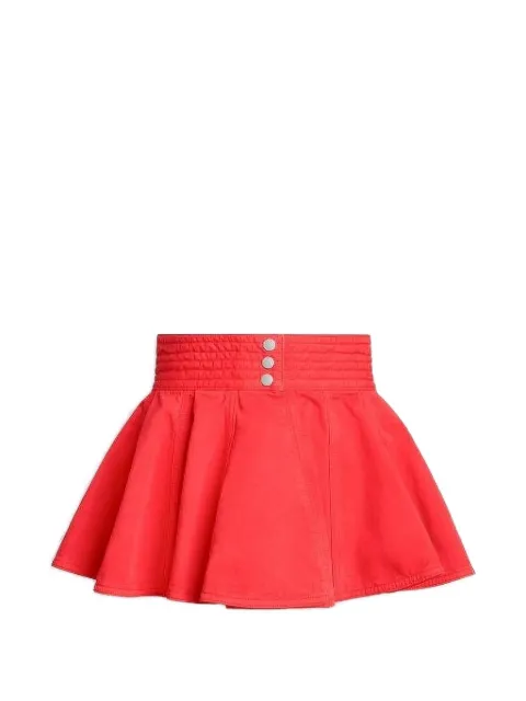 Alaïa denim peplum belt Red AA9J2628D028D