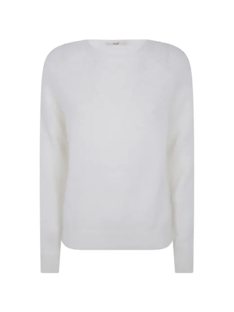 Nuur round-neck raglan-sleeve sweater White 263FXB30601