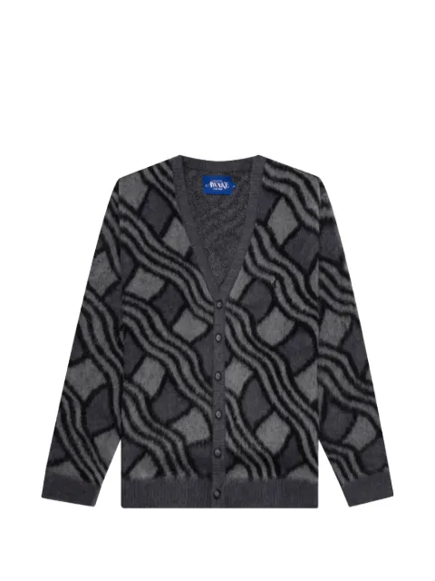 Awake NY V-neck cardigan Grey AWKSP23KN001CHAR