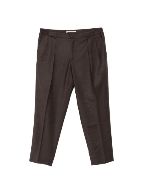 Briglia 1949 Portobellos pleated pressed-crease trousers Brown PORTOBELLOS400120